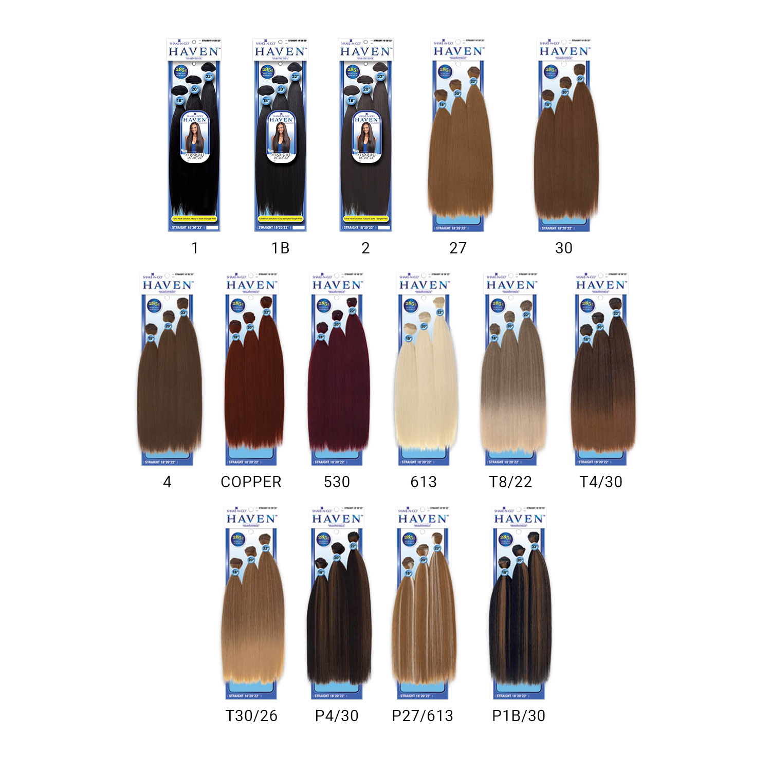 Shake-N-Go Weave Haven Mastermix 3 Bundles Straight 18