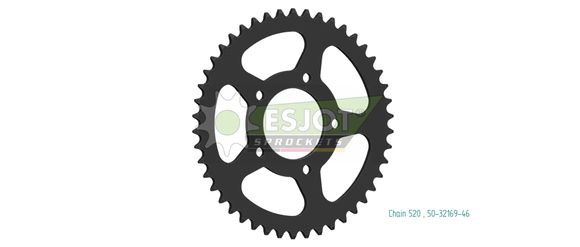 Esjot crown 46 teethMASH 400 SIDE FORCE 400 (XY500B-A) - 2021 - 2024Ref: Esjo00070A / 12113053
