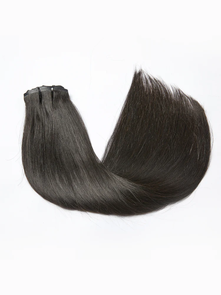 Frodio 100% Human Hair Instant Bangs Hairpiece Clip In 2 Piece Set