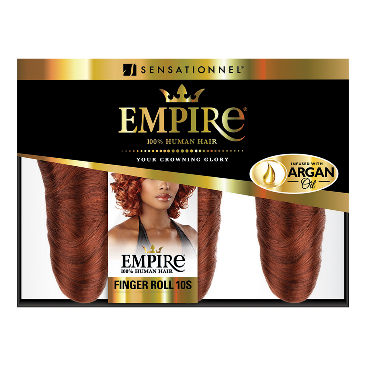 Sensationnel Human Hair Weave Empire Finger Roll 10S 3Pcs