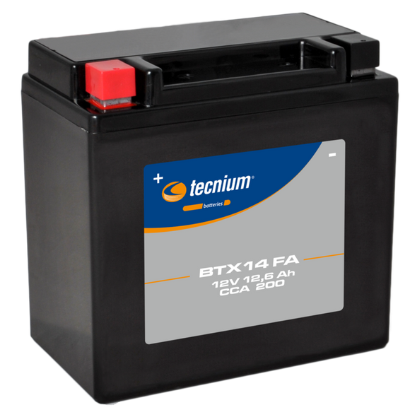 Tecnium Factory-Activated Maintenance-Free Battery - BTX14Ref: Te02425A / 1105547