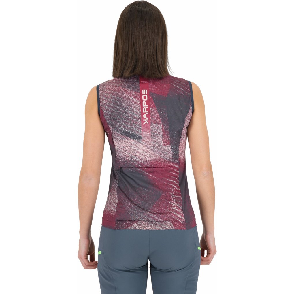 Karpos Sarca Sleeveless Jersey Women - beet red/pristine