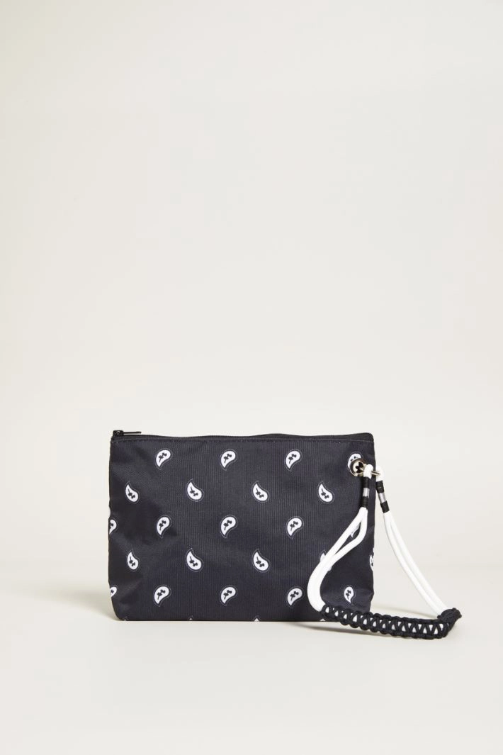 Bandana Print Envelope - BLACK