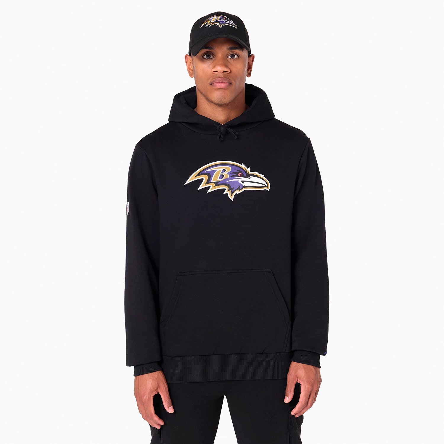Baltimore Ravens Logo Hoodie NFL Sweatshirt Black