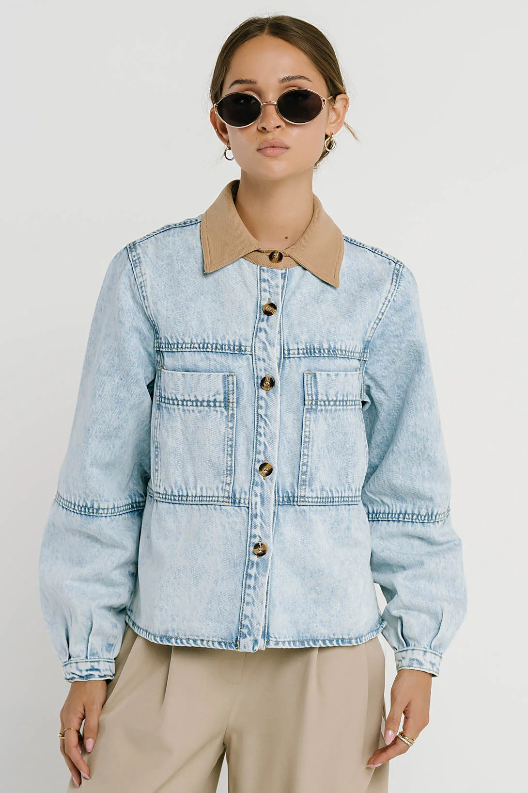 Andy Contrast Denim Jacket