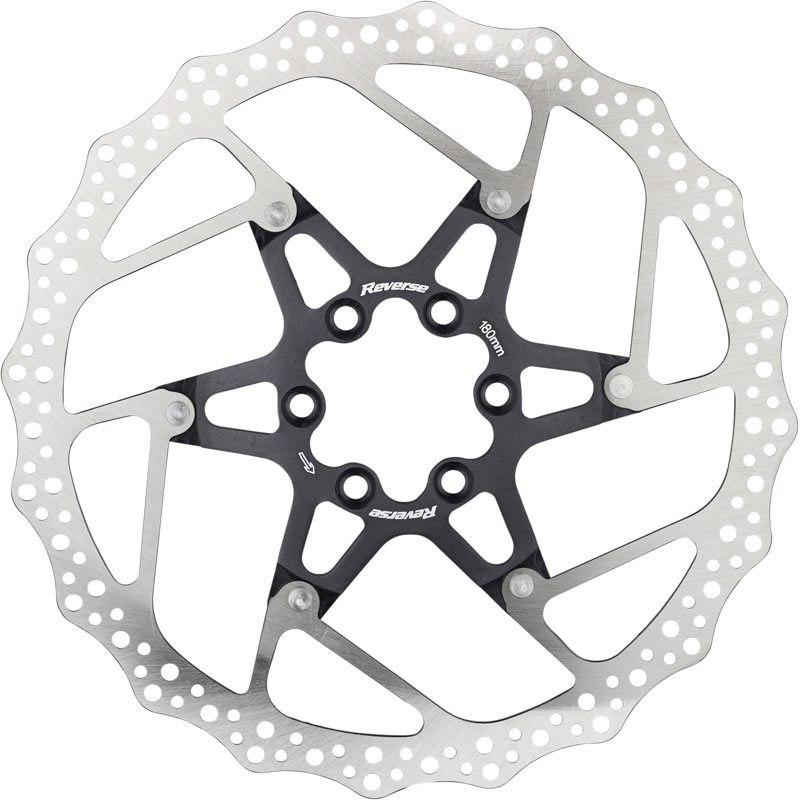 Reverse Components Alu/Steel Brake Disc - black