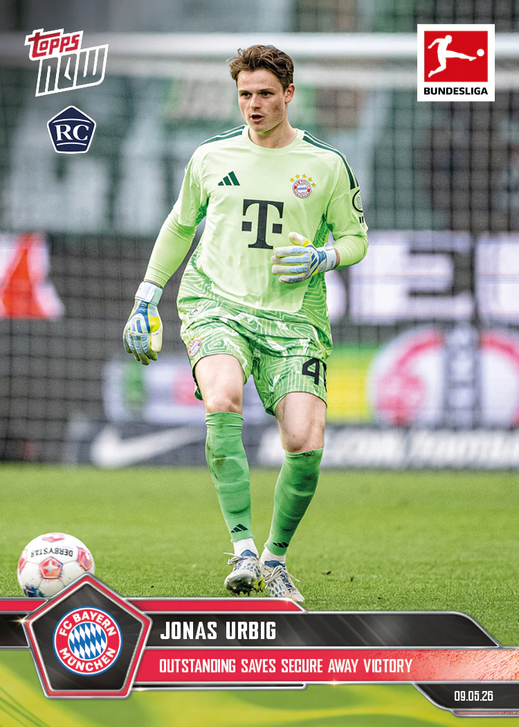 Jonas Urbig - 2025-26 Bundesliga Topps NOW® - Card 190