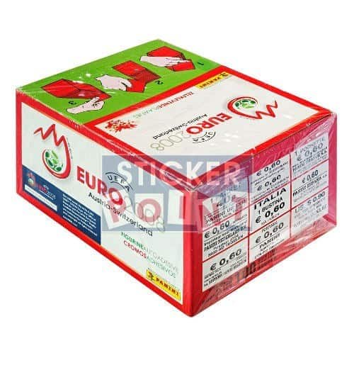 Panini EURO 2008 Display Red - Box With 100 Packets