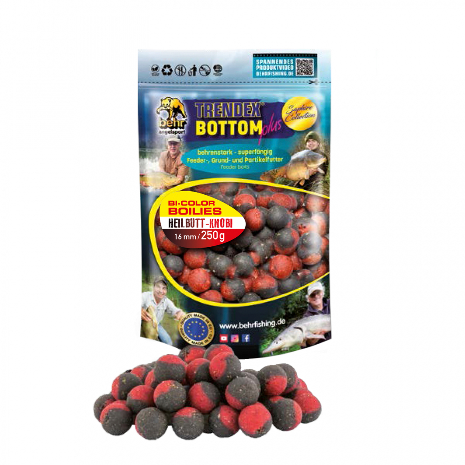 Behr Bi-Colour Boilies (Halibut & Garlic)
