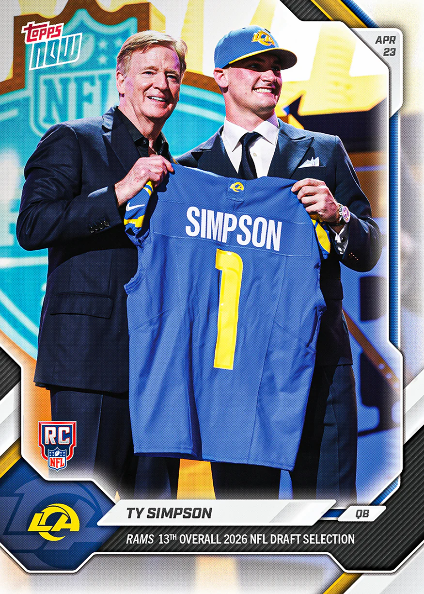 Ty Simpson - 2026 NFL Topps NOW® - Card TSIM
