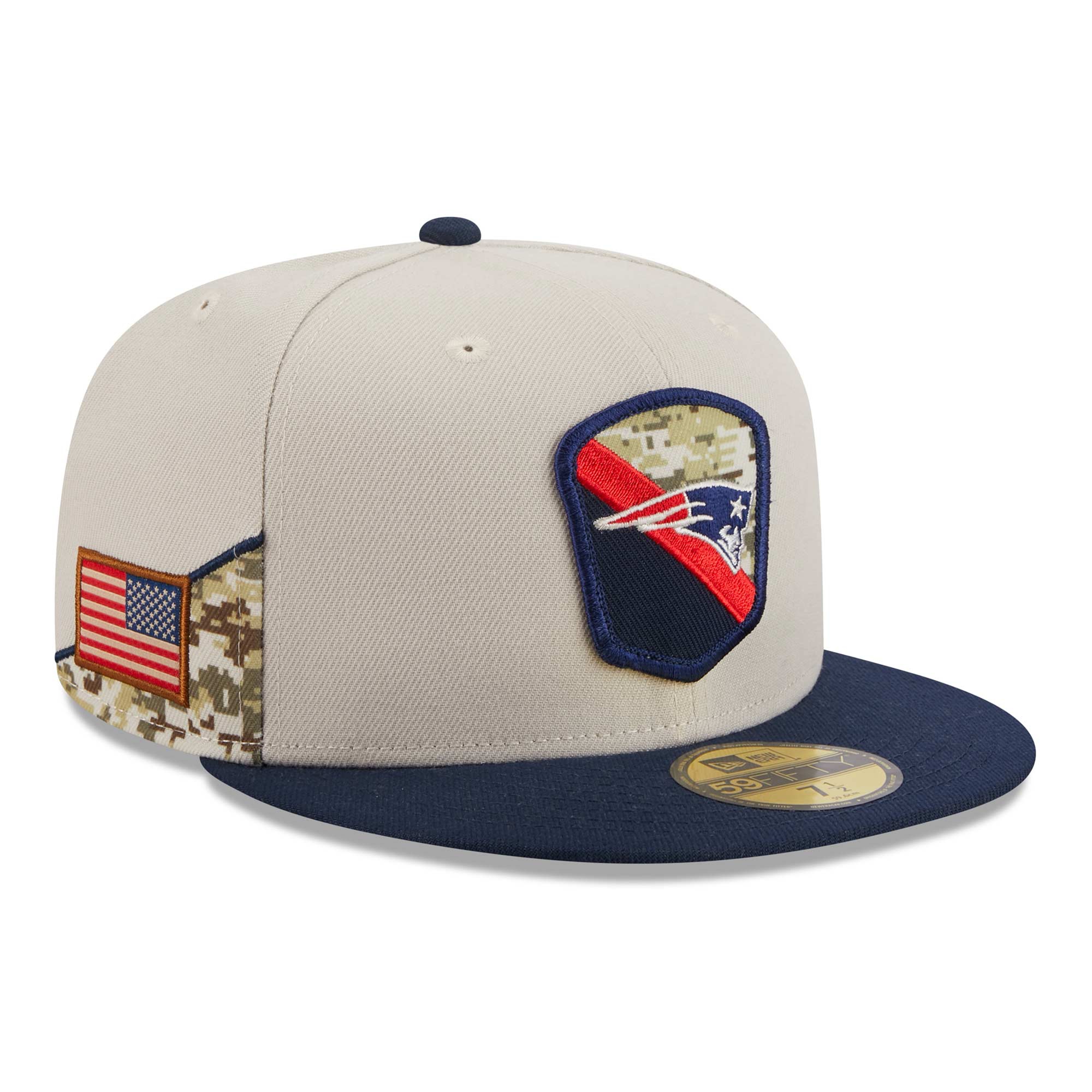 New England Patriots 2023 NFL Salute to Service New Era 59FIFTY Fitted Cap