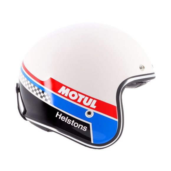 Casque jet Helstons RACING-OIL - Bleu / RougeRef : HS1340