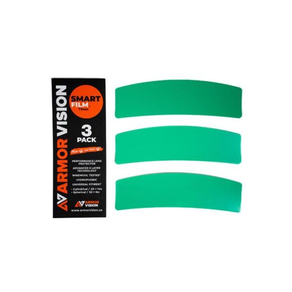 Hydrophobic film Armor Vision Pack x3 univ films Hydrophobic Visors 75MMRef: Amv0007 / Avsf010