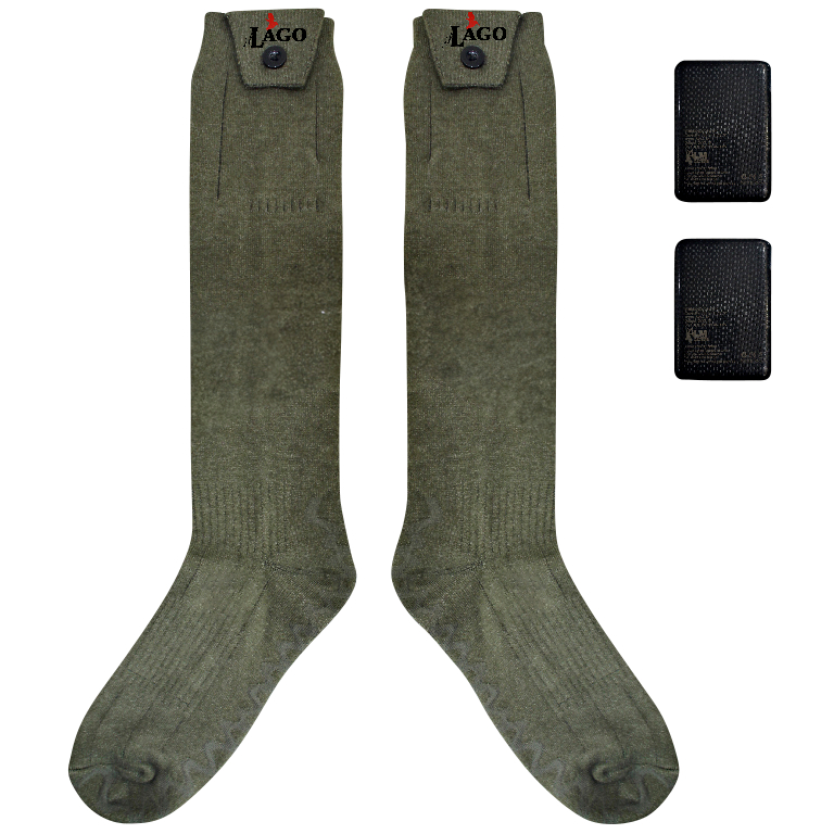 il Lago Red Level Flex Pro X Heated Socks Unisex (Olive)