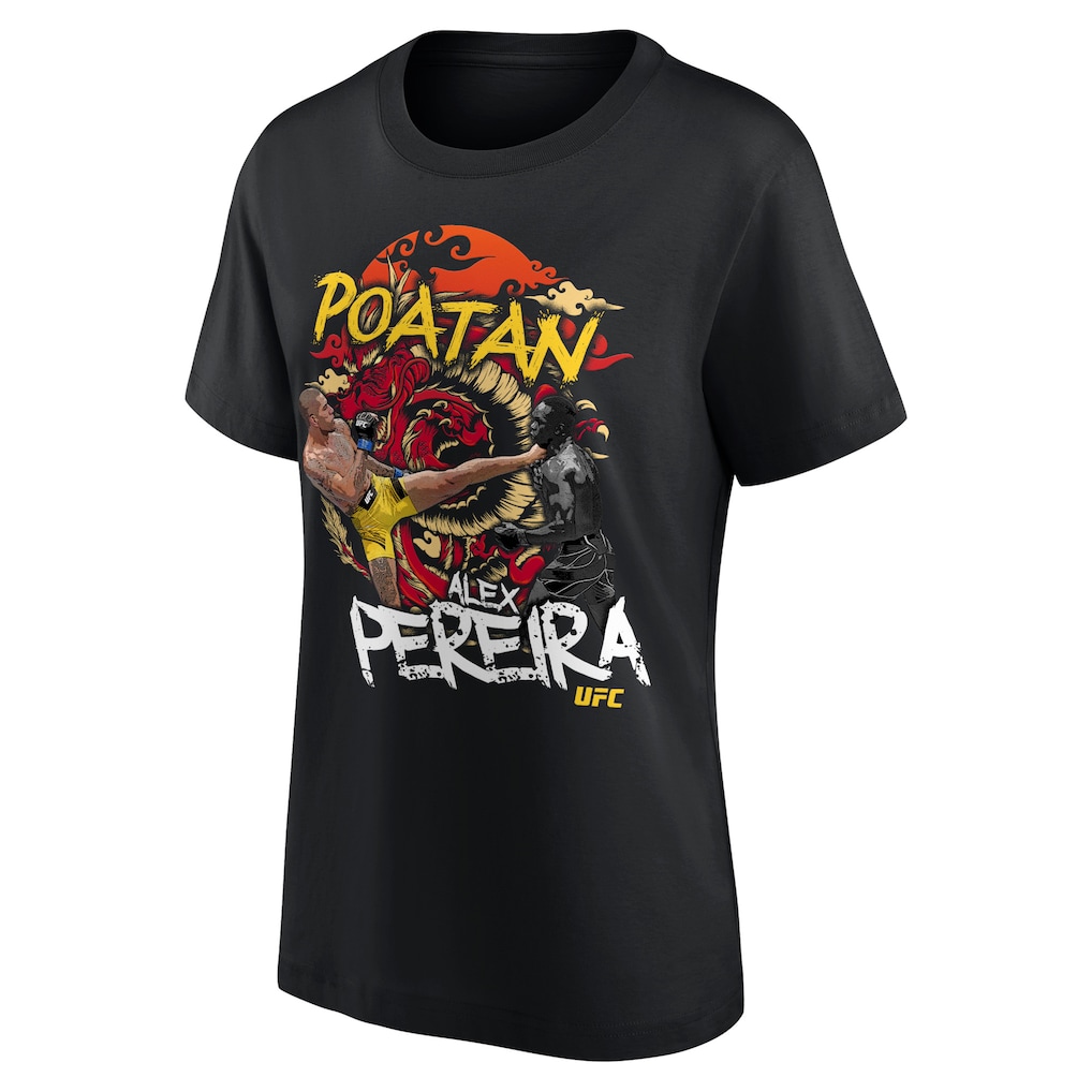 UFC Alex Pereira Illustration T-Shirt - Black - Womens