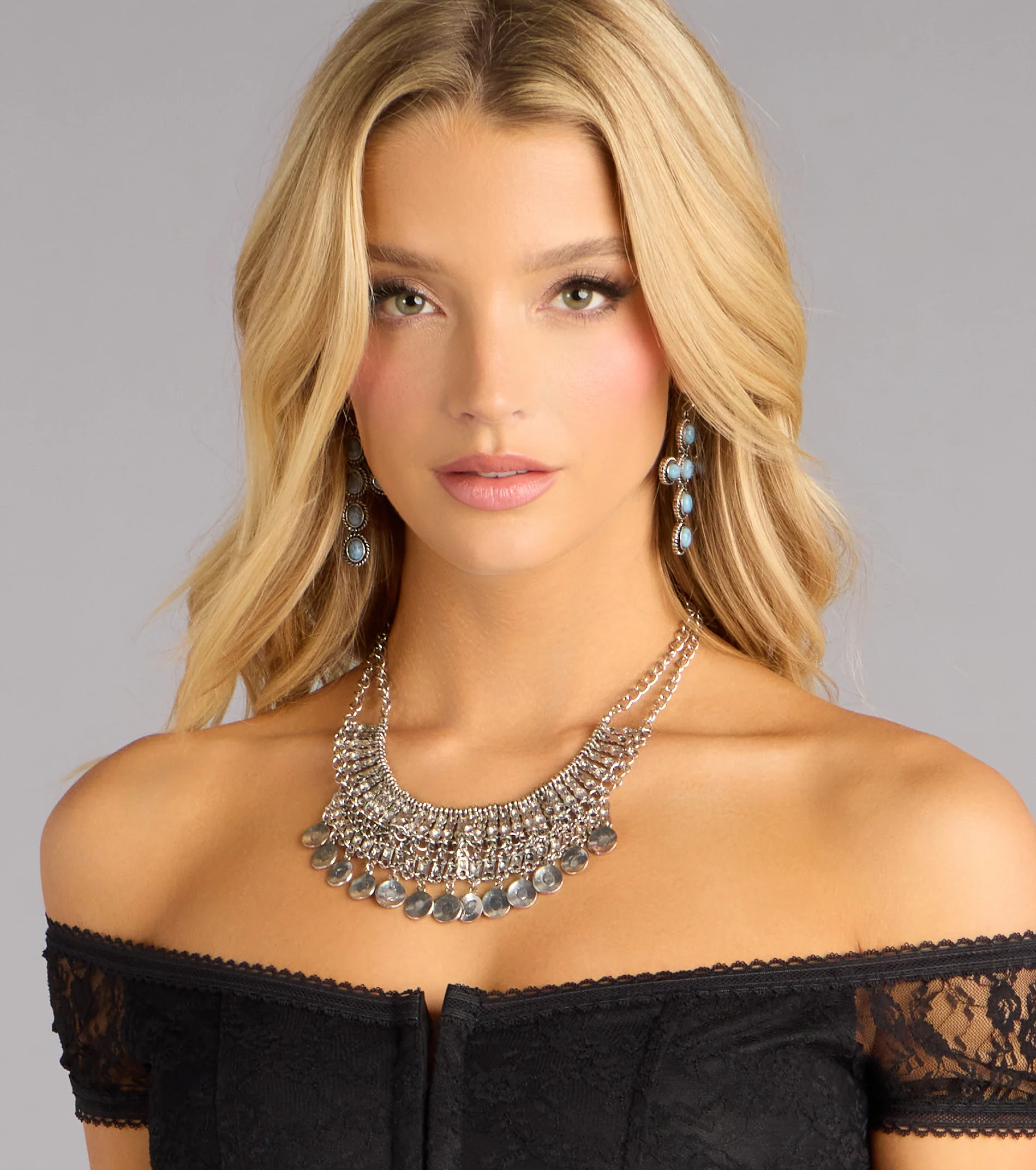Goddess Energy Coin Collar Necklace