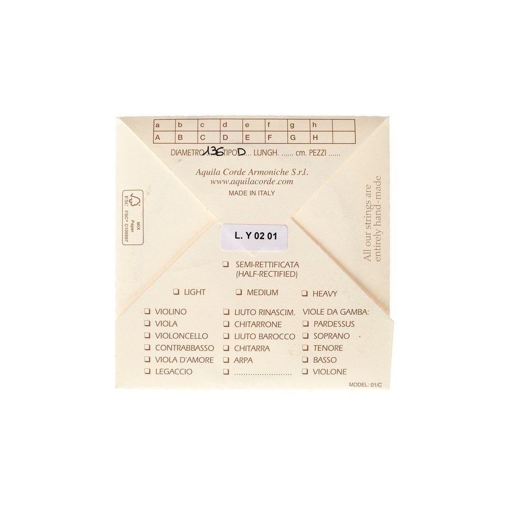 Aquila 136D Wound Nylgut Lute String – Thomann Ireland