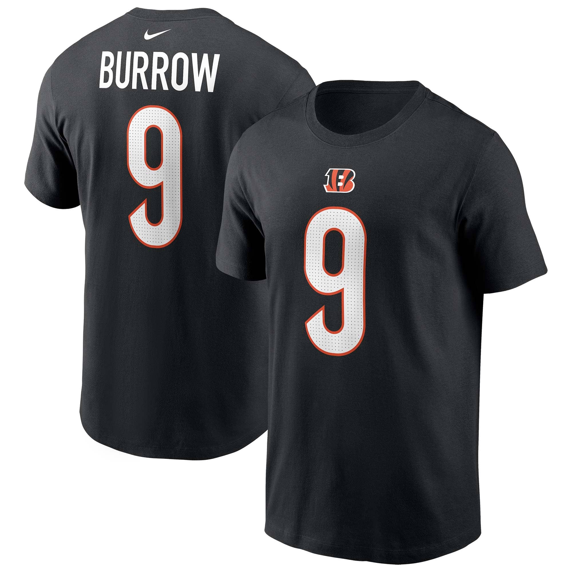 Joe Burrow #9 Cincinnati Bengals Nike Player NFL T-Shirt Black