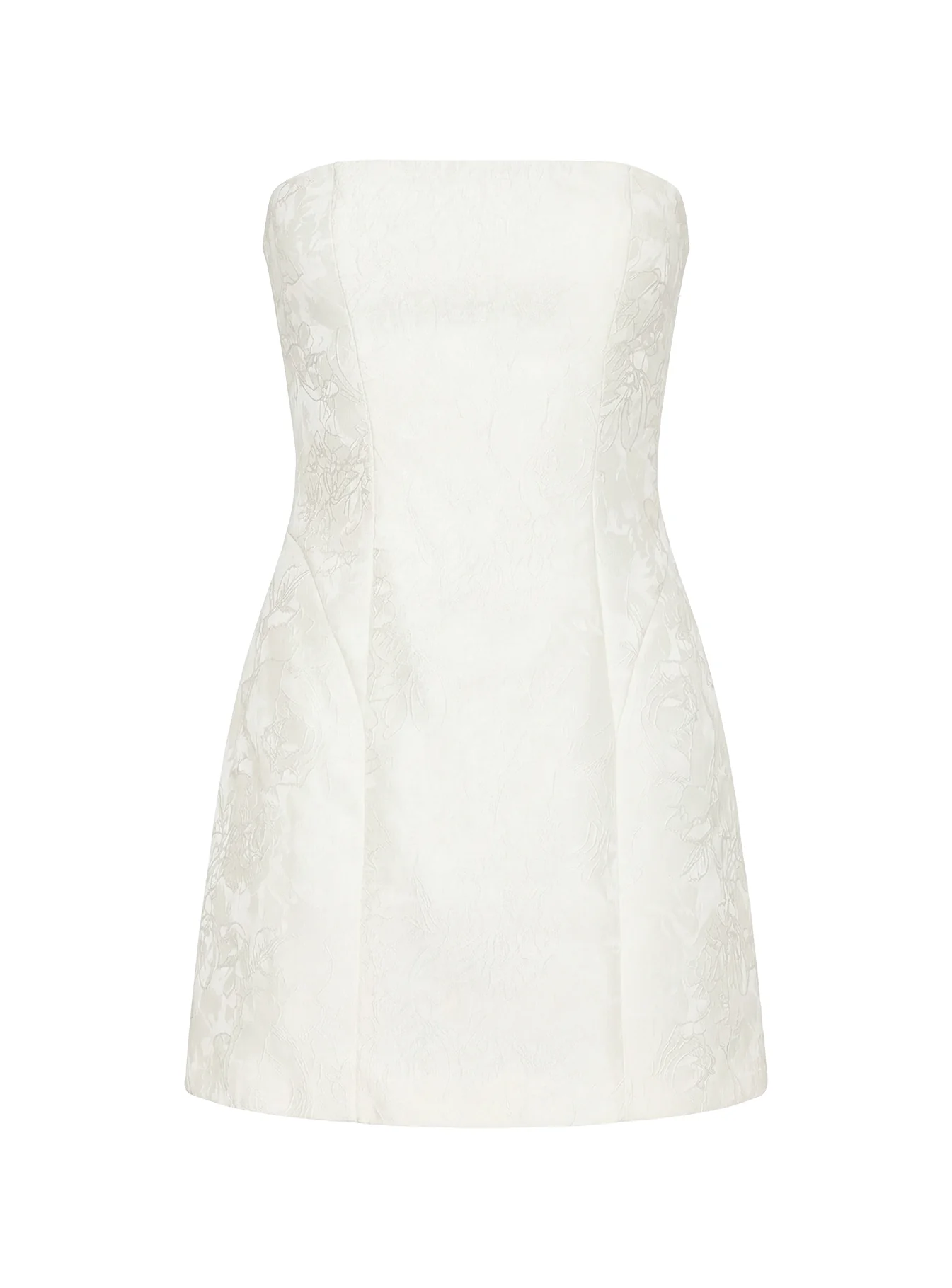 Heaven Sent Strapless Mini Dress White