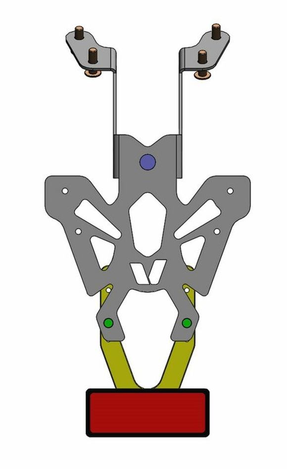 Support de plaque Bihr noirRef : BI00206A / 1061178