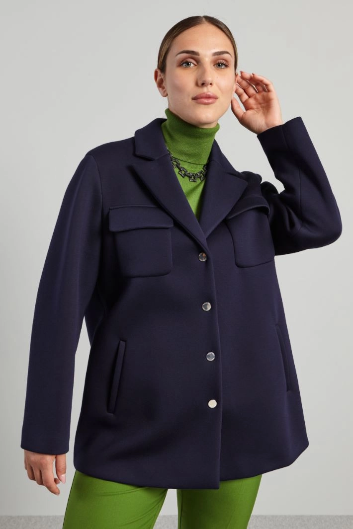 Jacket with pockets - NIGHT BLUE