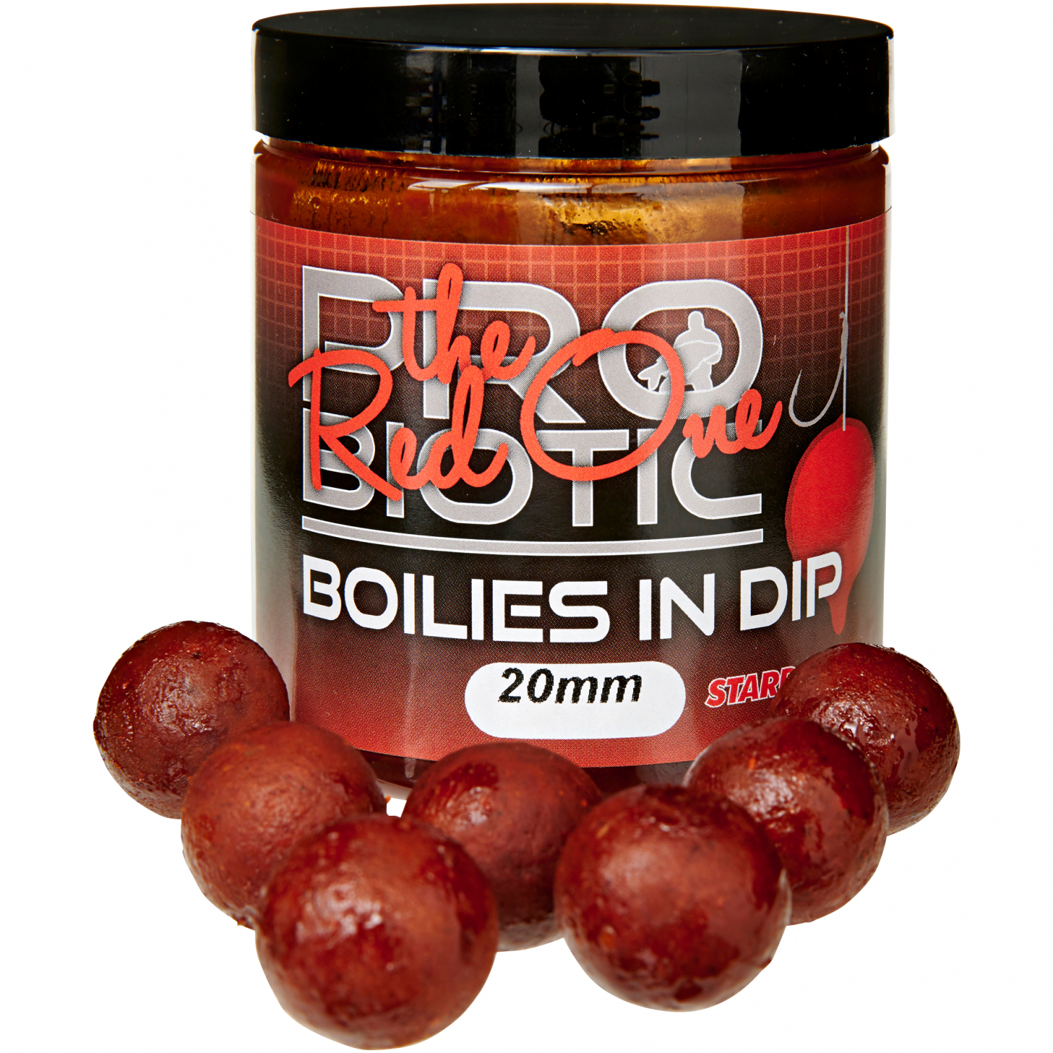 Starbaits Pro Boilies in Dip (The Red One)