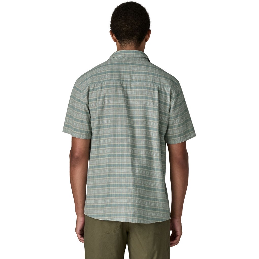 Patagonia Back Step Short Sleeve Shirt Men - Stroll: Blue Sage