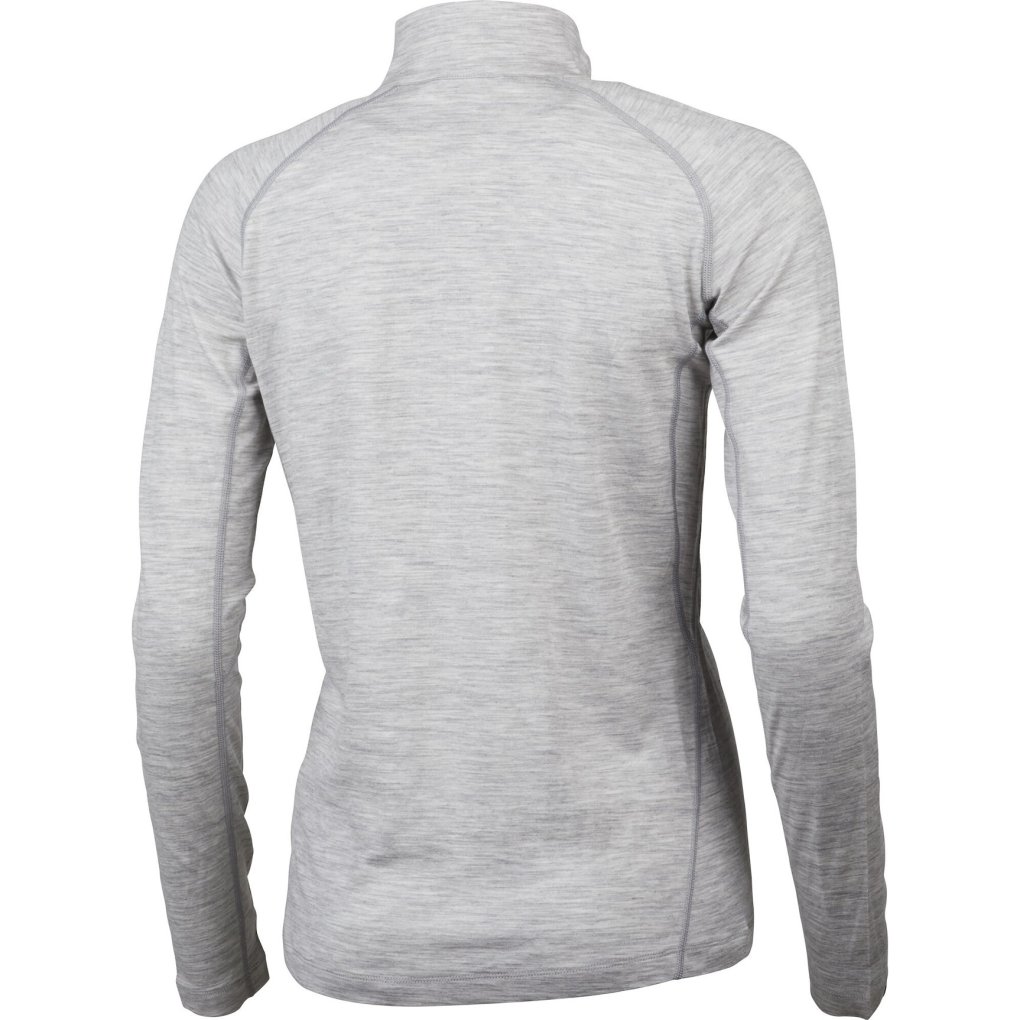 Lundhags Gimmer Merino Light 1/2 Zip Shirt Women - Light Grey 829