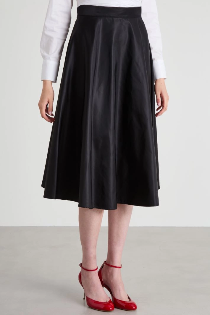 Skirt in technical fabric - BLACK