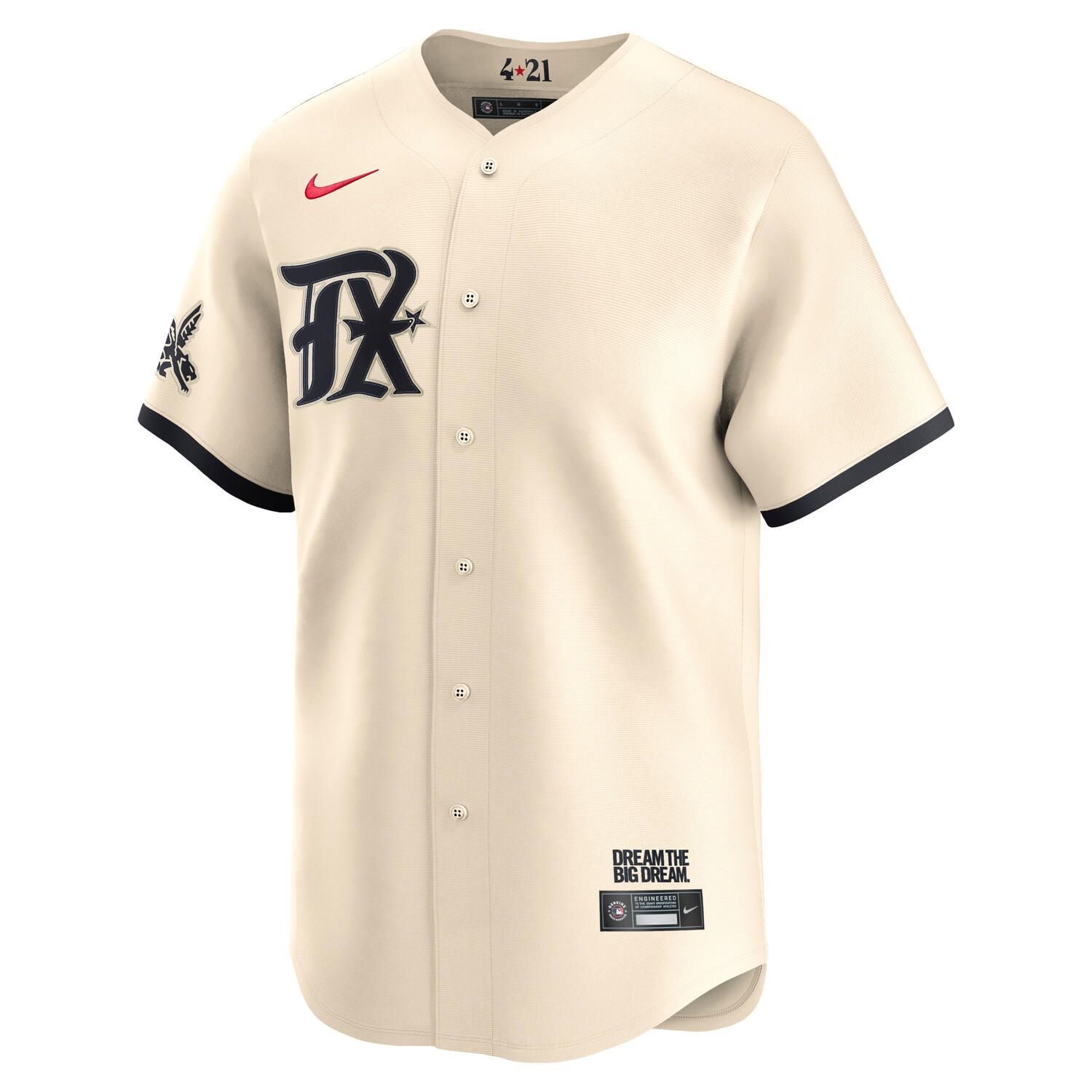Texas Rangers City Connect Nike Limited MLB Jersey Cream