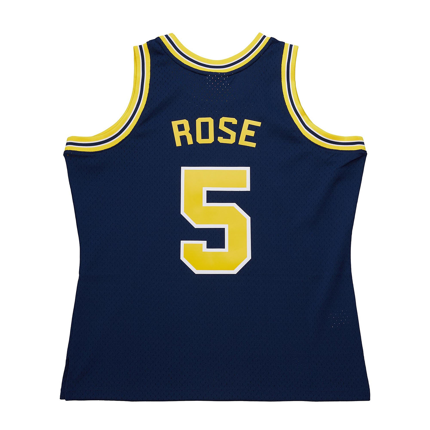 Jalen Rose #5 Michigan Wolverines 1991-92 Mitchell & Ness Swingman NCAA Jersey Navy