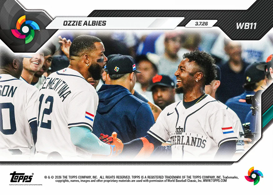 Ozzie Albies - 2026 World Baseball Classic Topps NOW® - Card 11 - PR: 1166