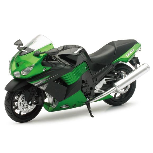 Miniature newray motorcycle kawasaki zx-14 - scale 1/12° - green / greenRef : NRY0019 / 57433