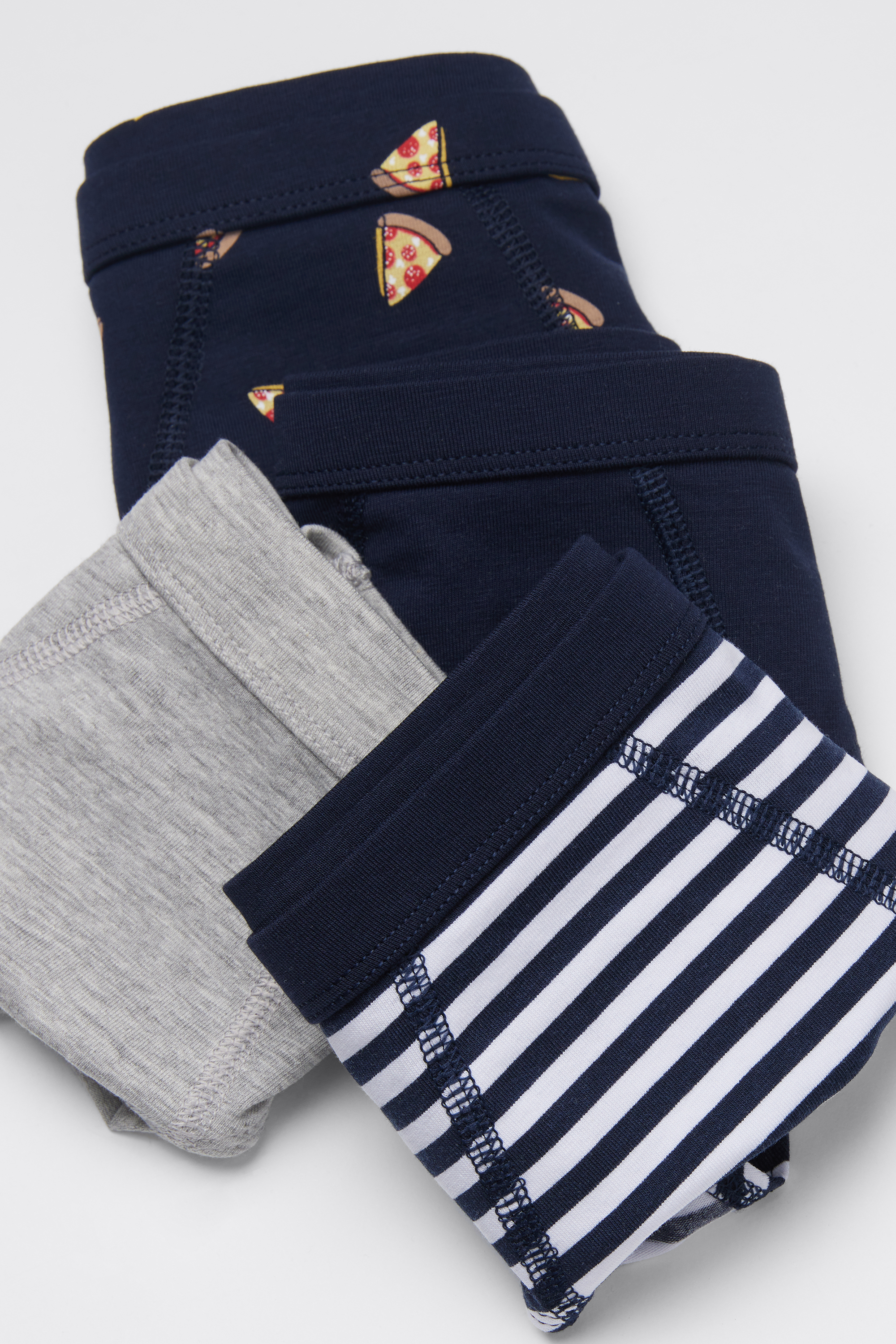 4 Pairs of Boys' Printed Cotton Briefs