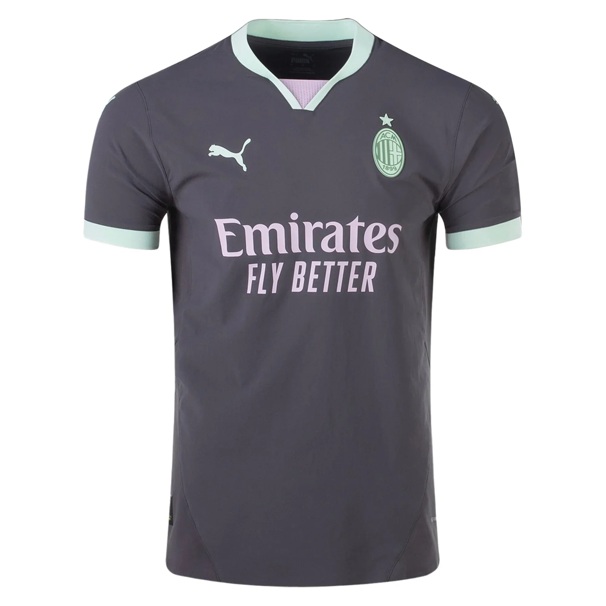 AC Milan Authentic Third Jersey 24/25 (Shadow Gray/Fresh Mint)
