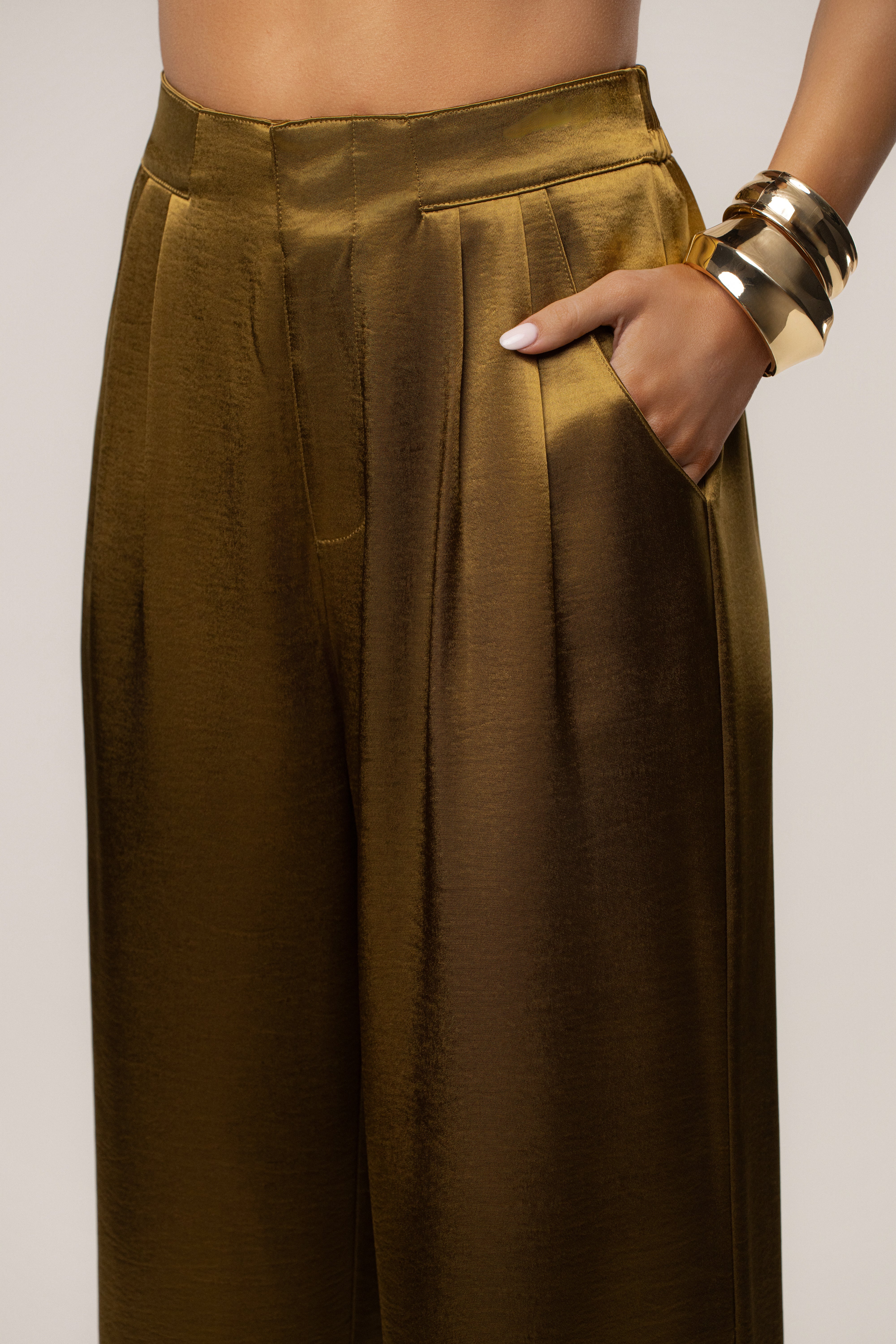 Olive Thea Satin Pants