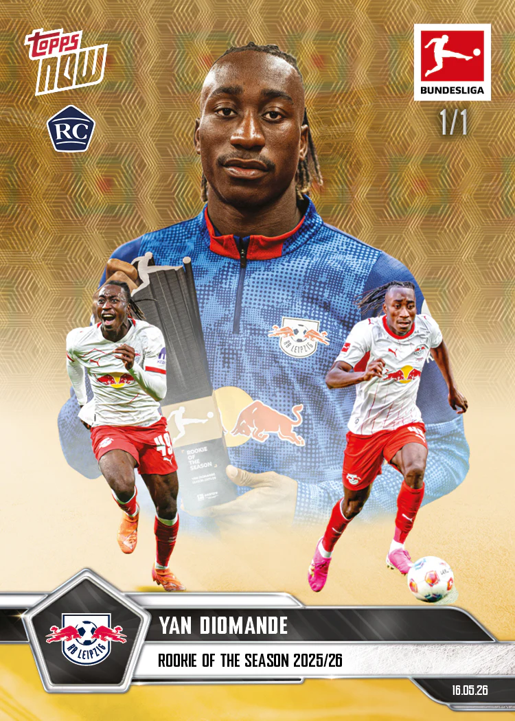 Yan Diomande - 2025-26 Bundesliga Topps NOW® - Card 193 - PR: 3346