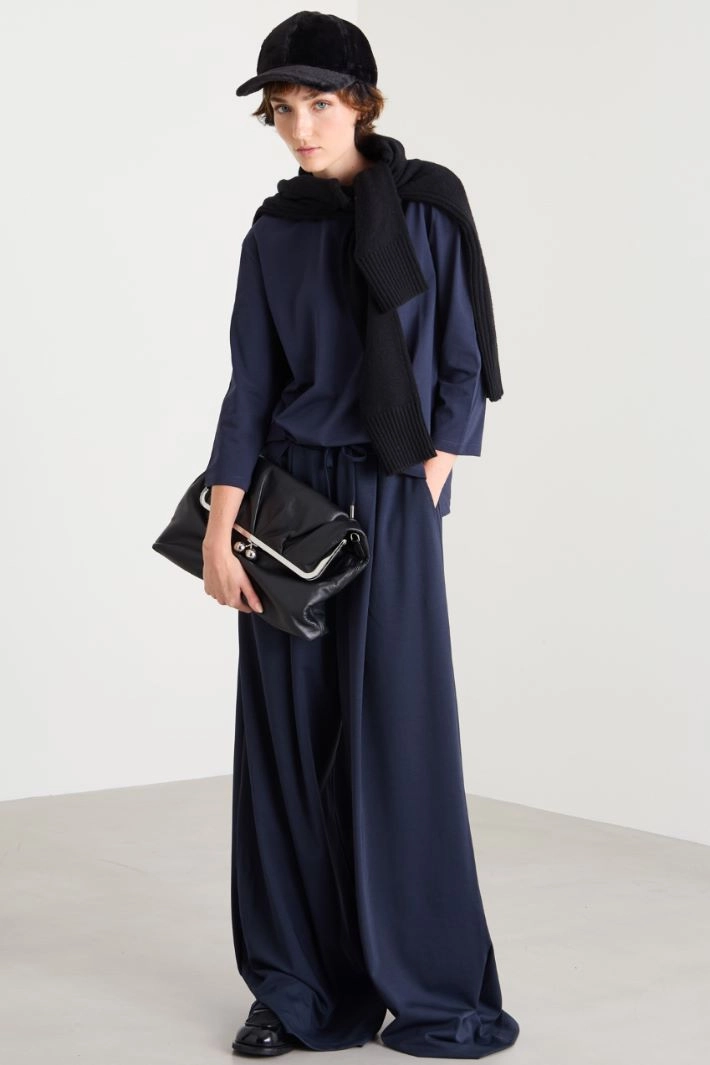 Cotton jersey T-shirt - BLUE