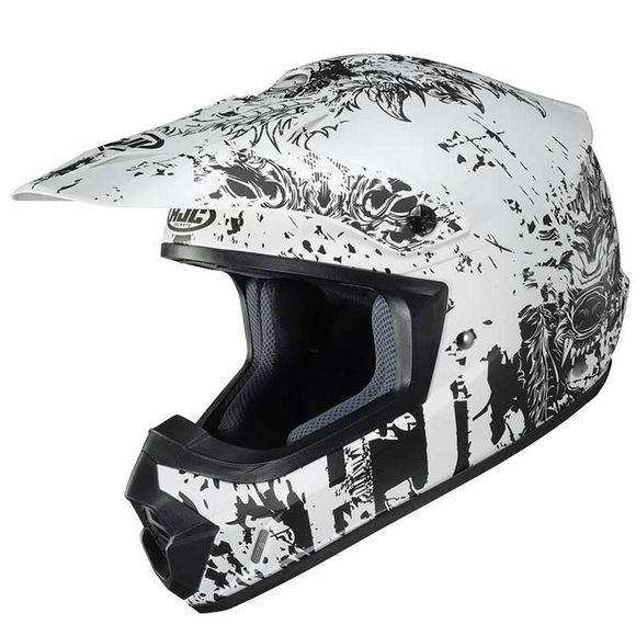HJC CL XY II CREEPER cross helmet - WHITE BLACK MATT 2023 - White / BlackRef: HJ0848
