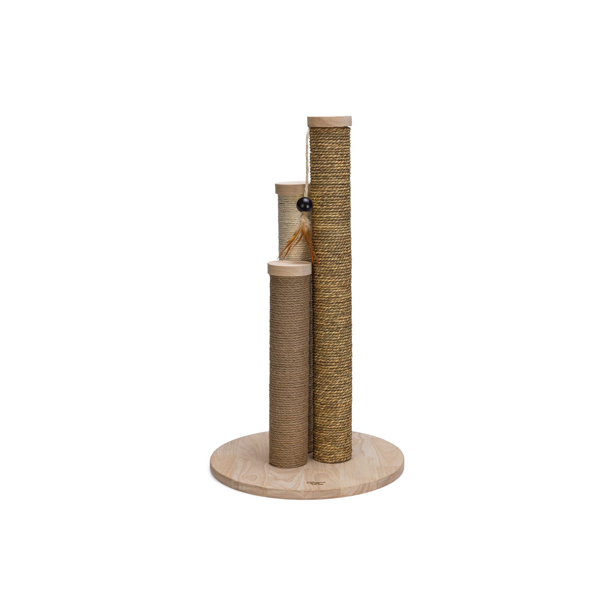 Designed by Lotte Scratching Post Willa - Sand - 39.5 x 39.5 x 70 cm