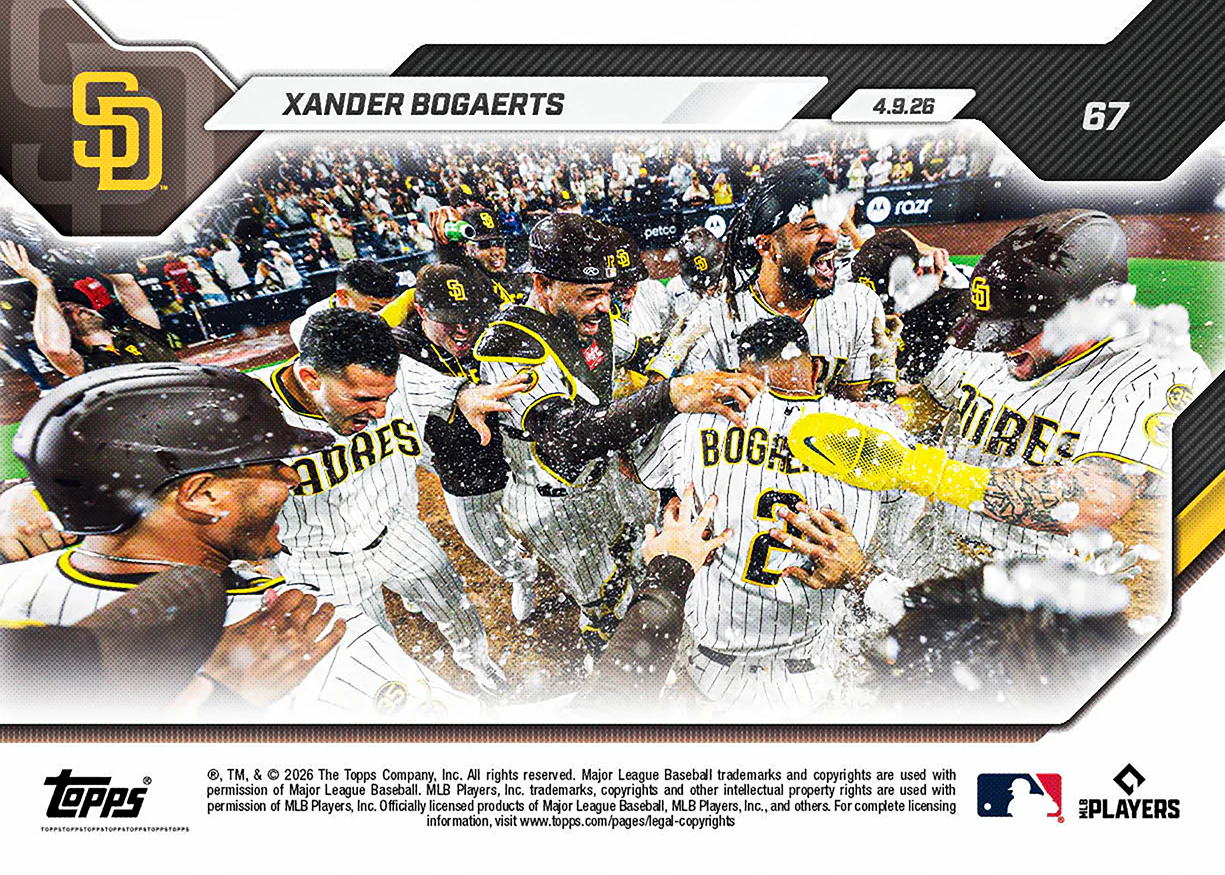 Xander Bogaerts - 2026 MLB Topps NOW® - Card 67