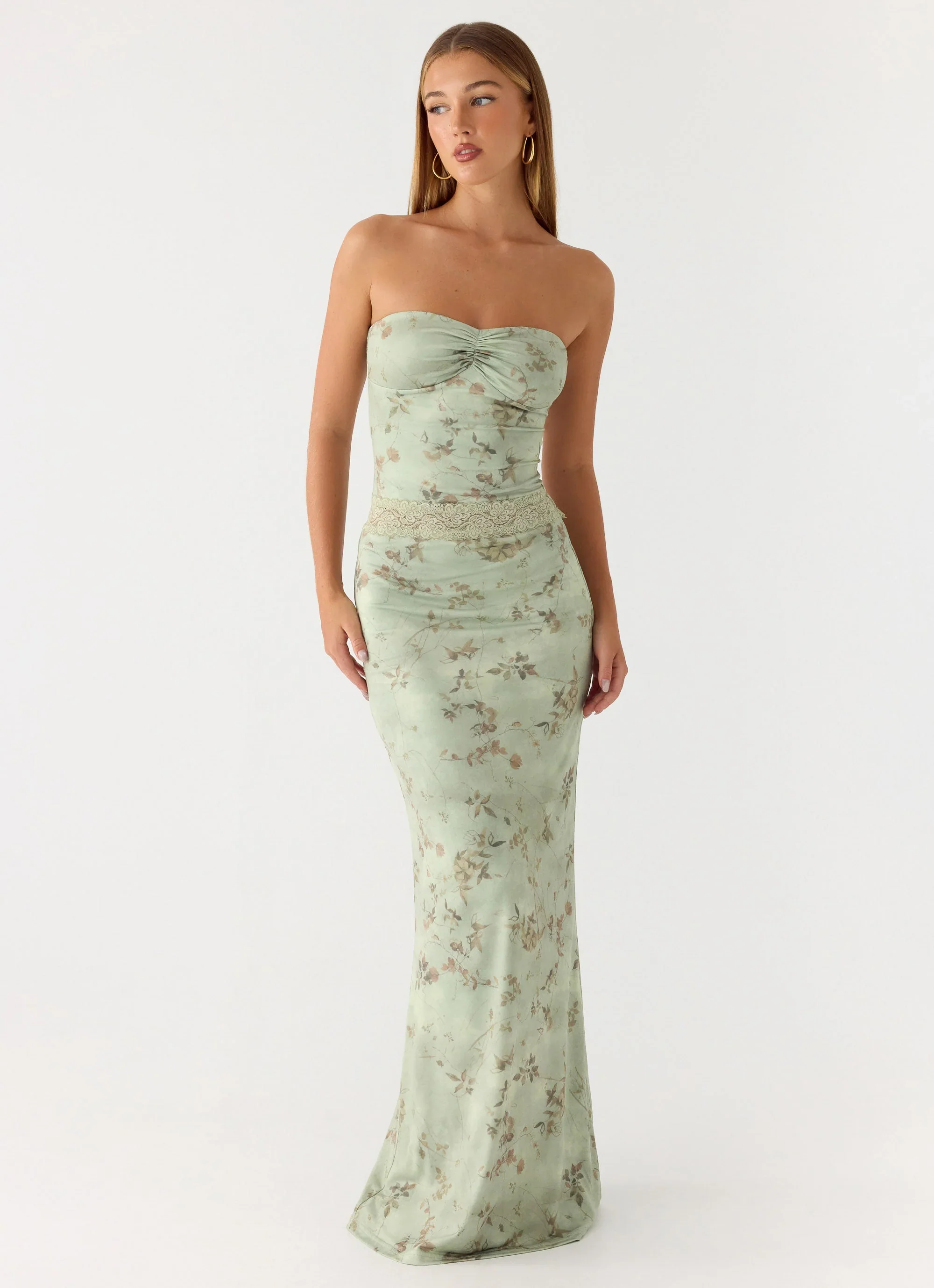 Come Through Maxi Dress - Wispy Fern