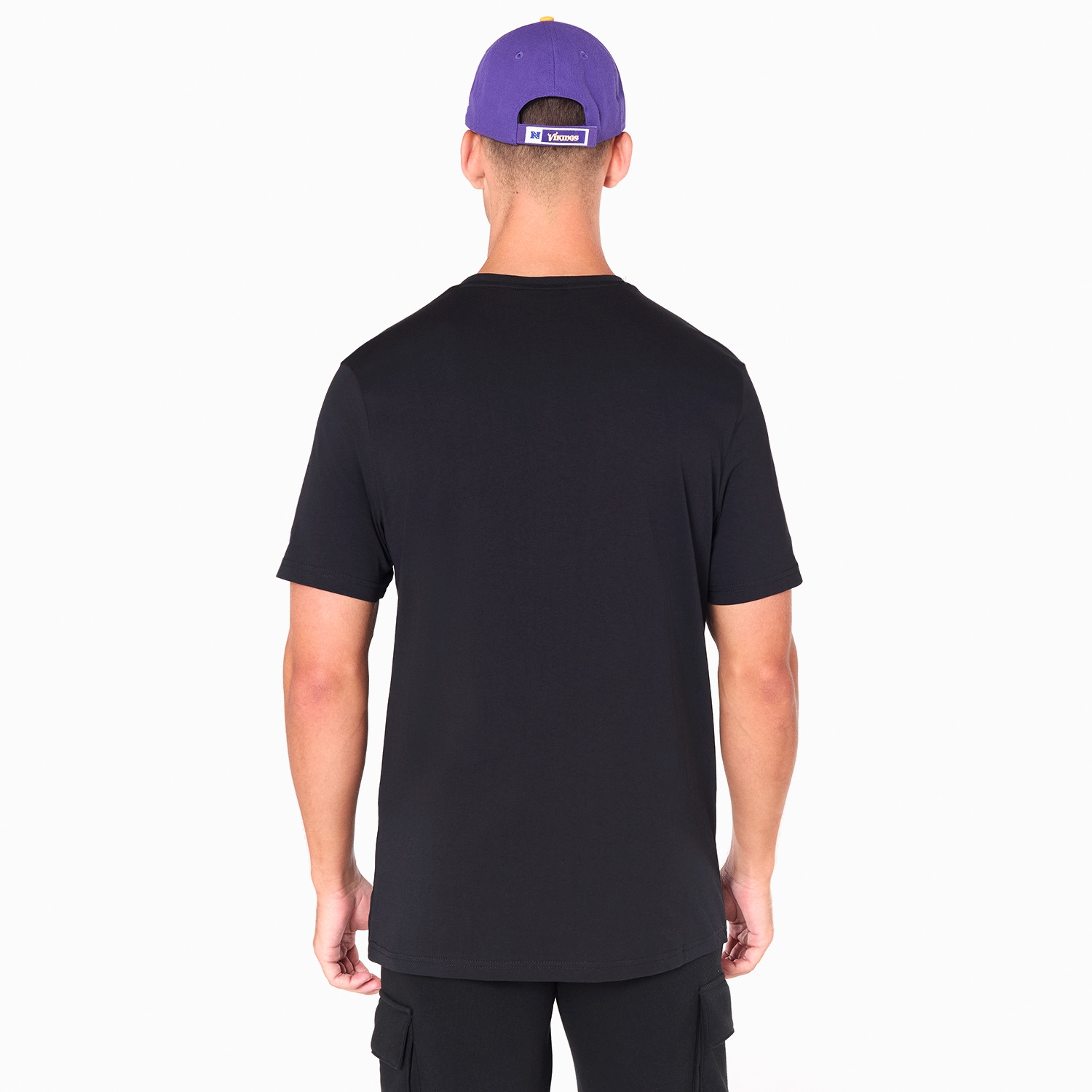 Minnesota Vikings Team Logo Football NFL T-Shirt Black