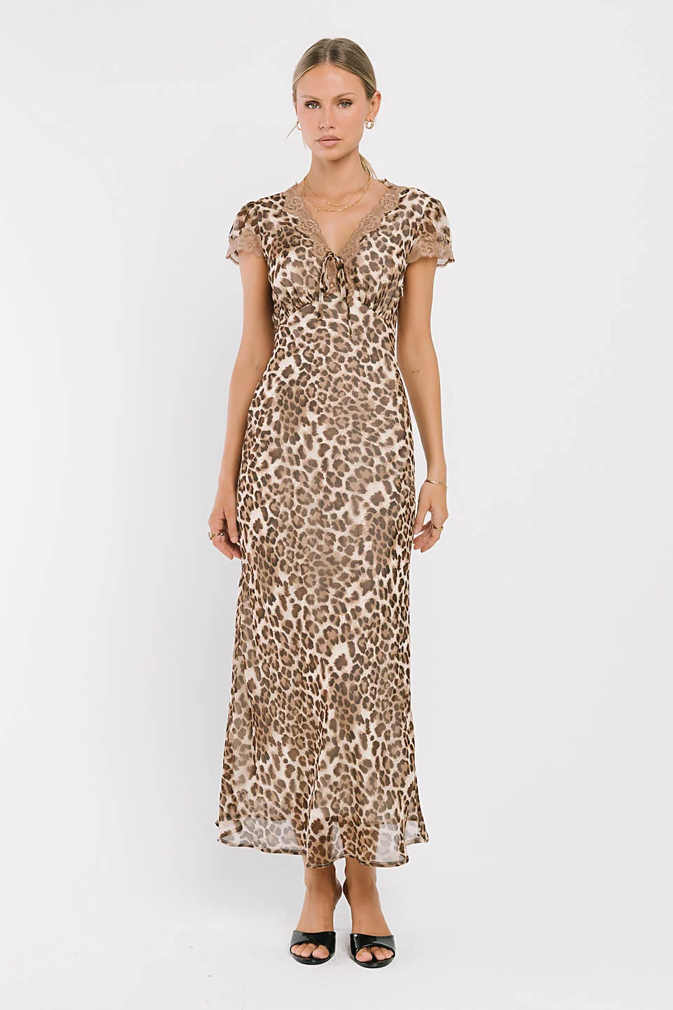 Tatiana Leopard Midi Dress