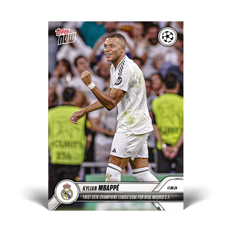 Kylian Mbappé - First UEFA Champions League goal for Real Madrid C.F. - 24/25 UCC TOPPS NOW® Card 5
