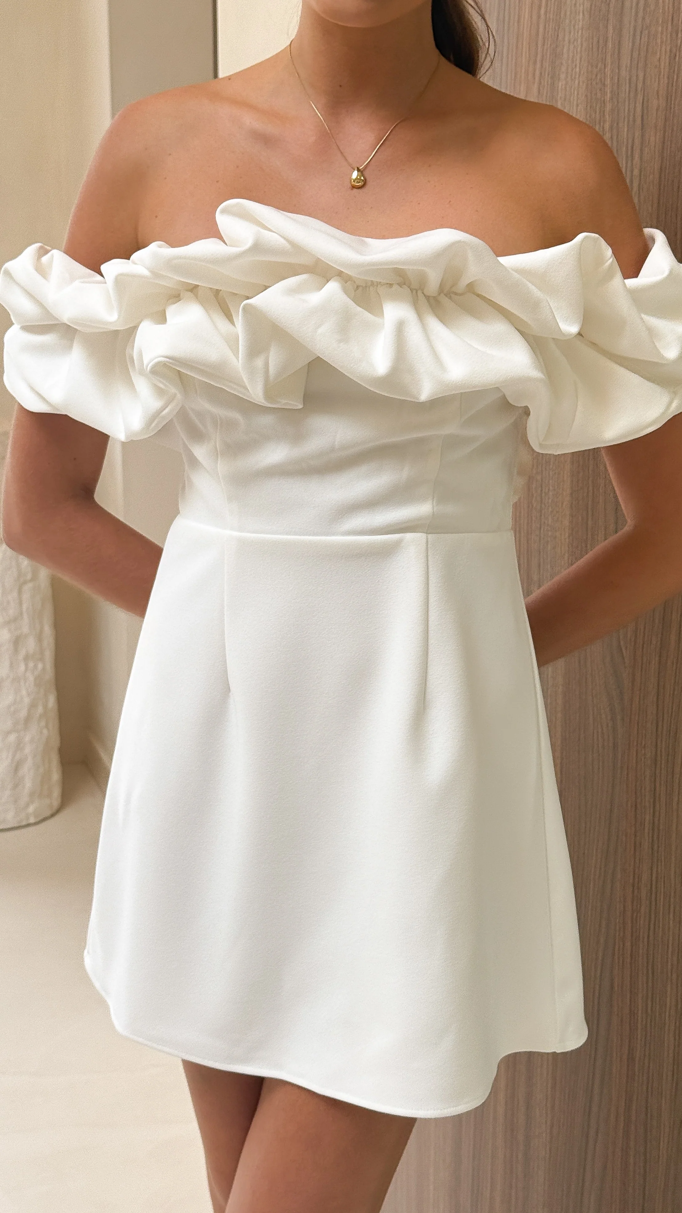 Bernadette Mini Dress - White
