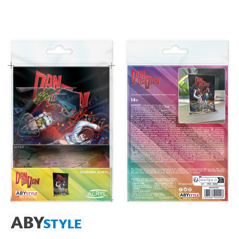 DAN DA DAN Acryl® Diorama Key art Momo & Okarun