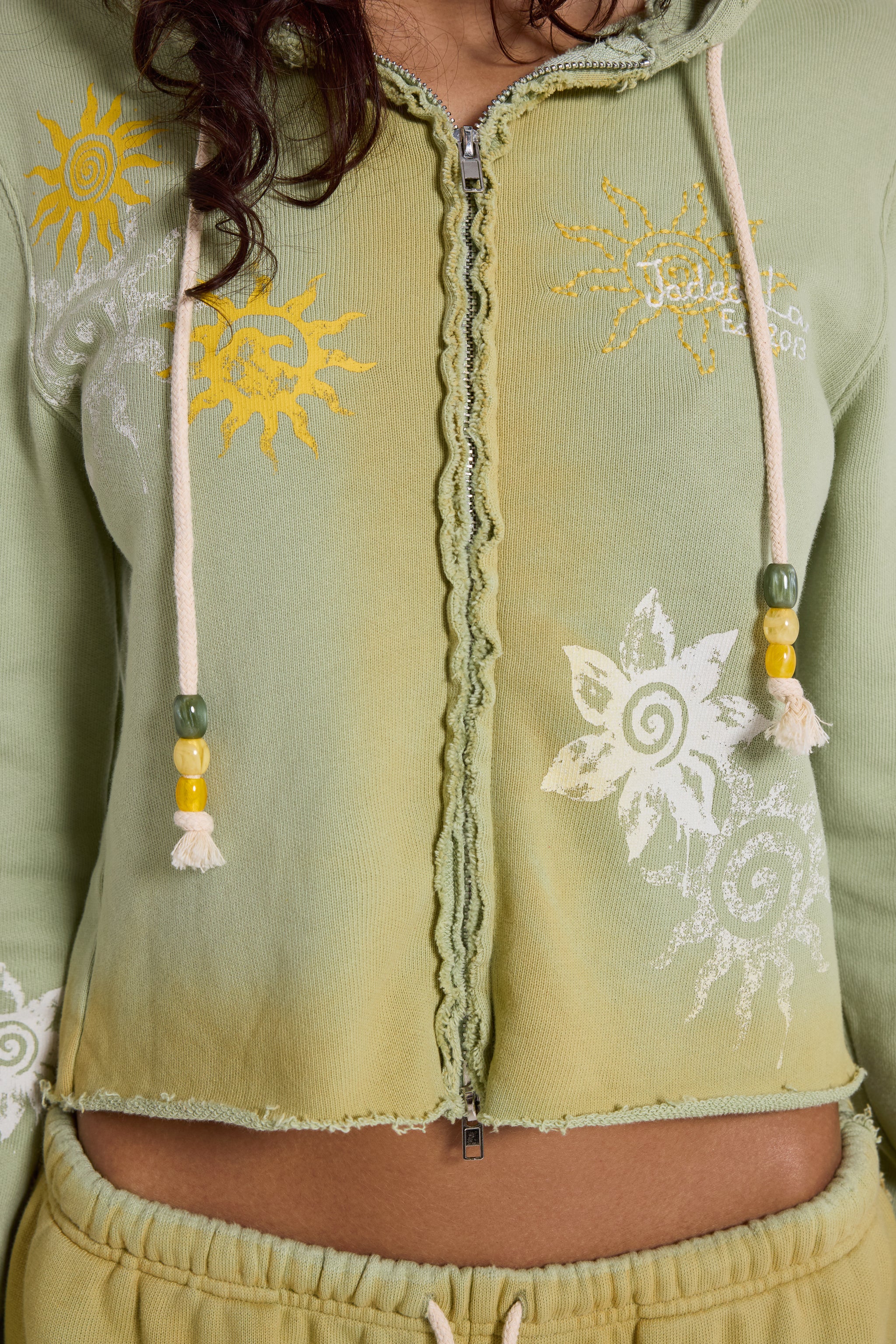 Cleo Sunfade Zip Through Hoodie
