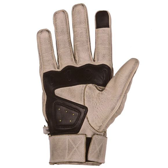 Gants Helstons WOLF CUIR SOFT - Beige / NoirRef : HS1003