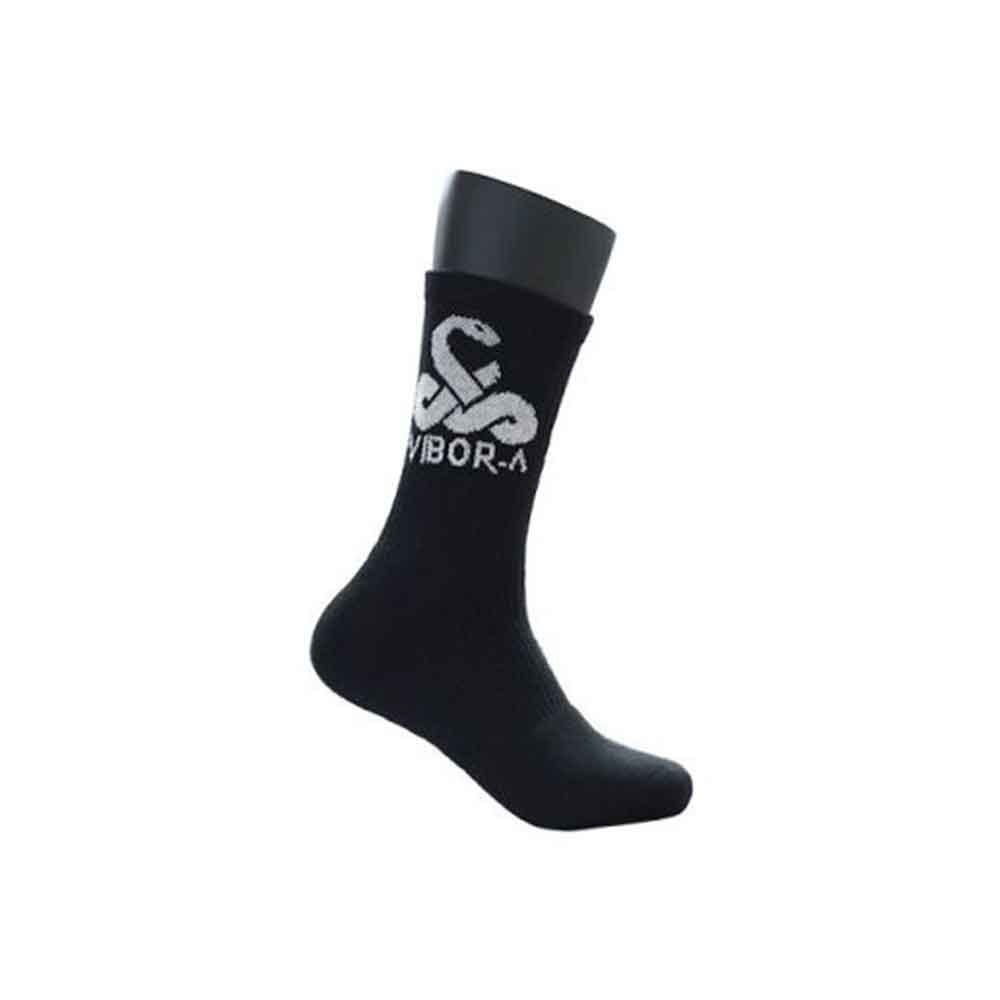 BLACK VIBOR-A PREMIUM CREW SOCKS